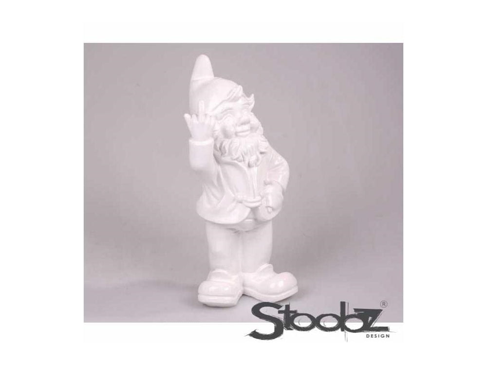 Stoobz design stoobz gnome f*ck dig hvid 20cm