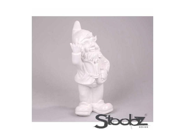 Stoobz design stoobz gnome f*ck dig hvid 20cm