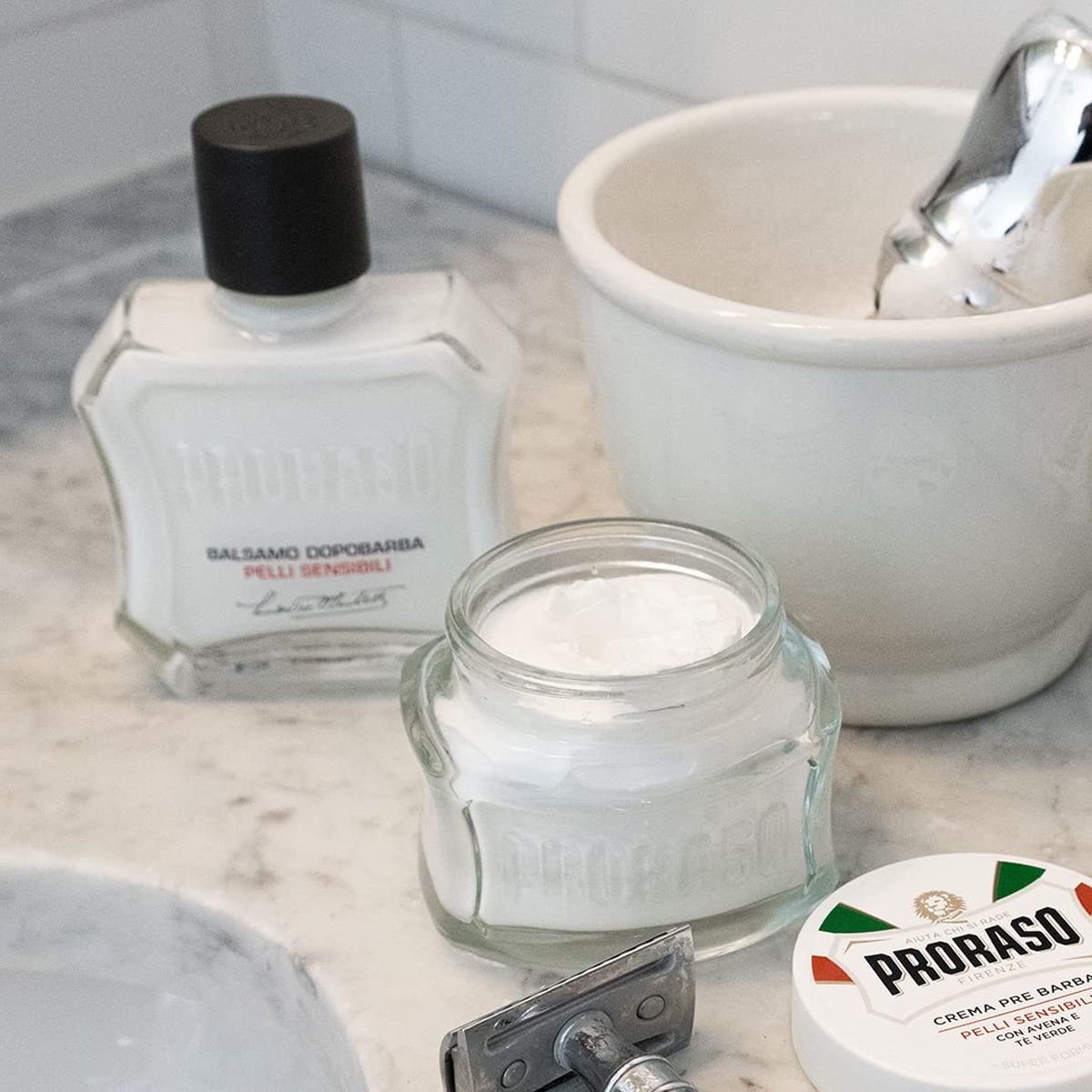 Proraso pre ash balsam creme følsom hud 100ml