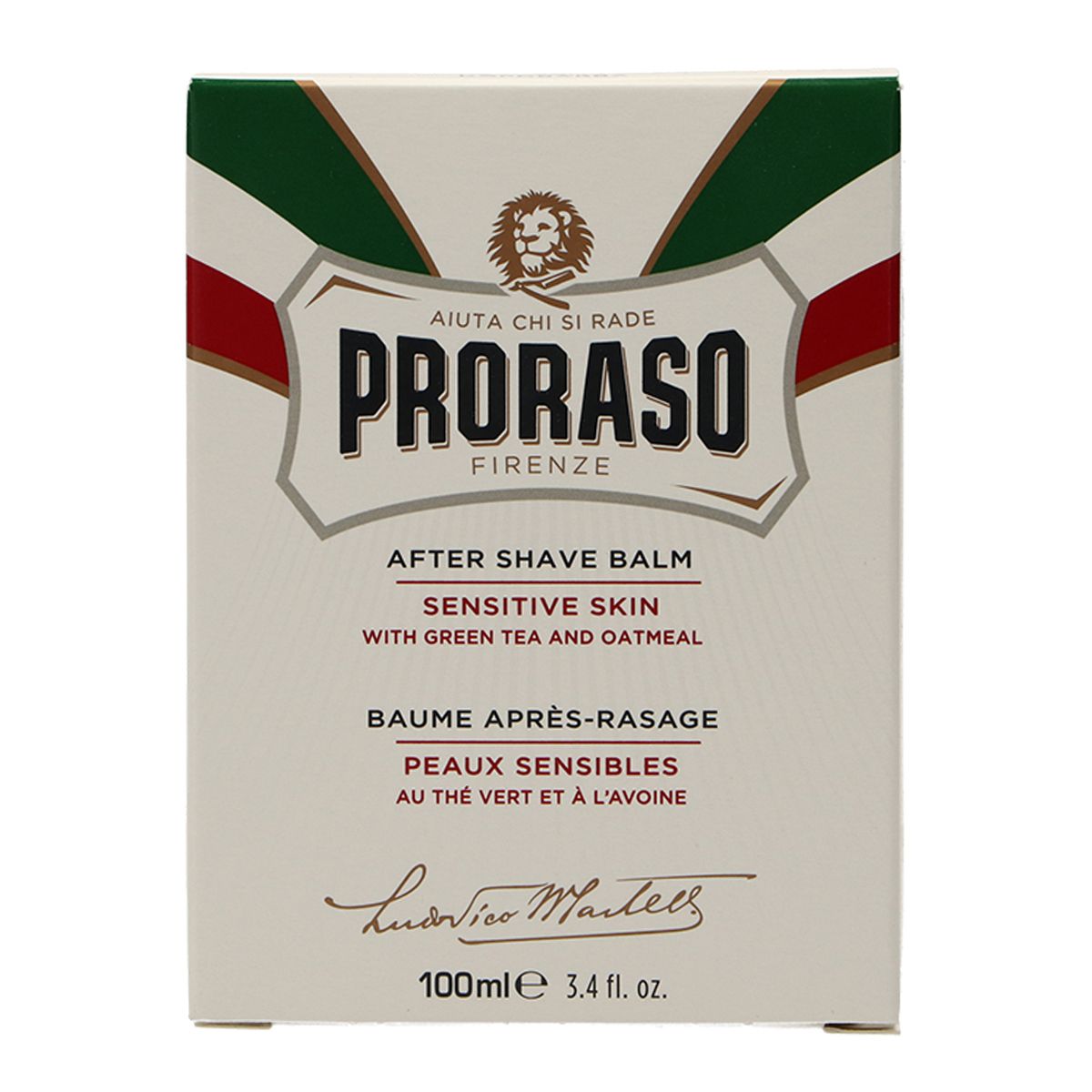 Proraso aftershave balsam flydende grøn te 100ml