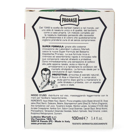 Proraso aftershavebalsam med aloe og vitamin E 100ml