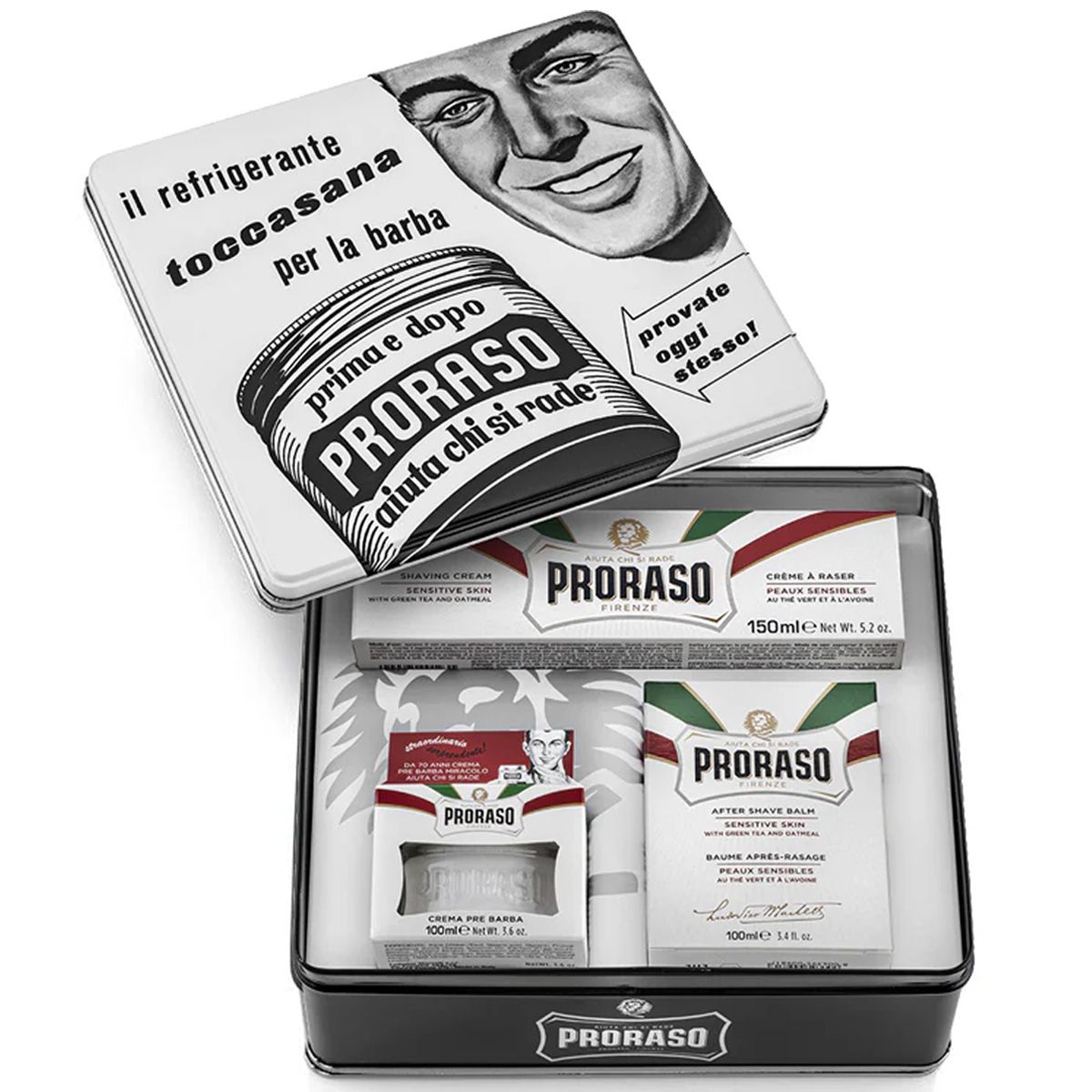 Proraso barbering gaveæske følsom grøn te