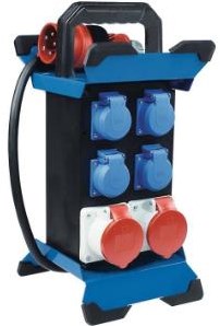 Schwabe cee fordeler 5p 16a 400v til 2xcee + 4xwcd - 6316200