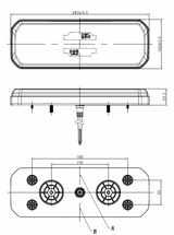 Baglygte dynamisk LED l=r