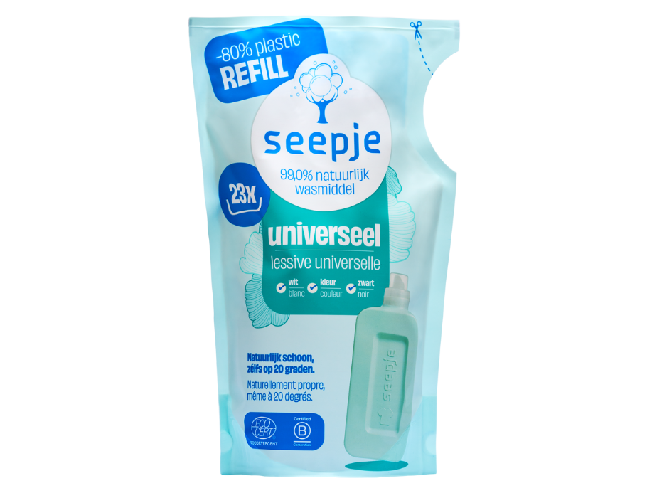 Seepje refill - flydende vaskemiddel - universal - mousserende jasmin