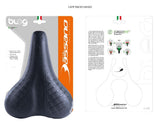 Cykel Sadle Selle Bassano Cafe Racer Bobber for Men - Black