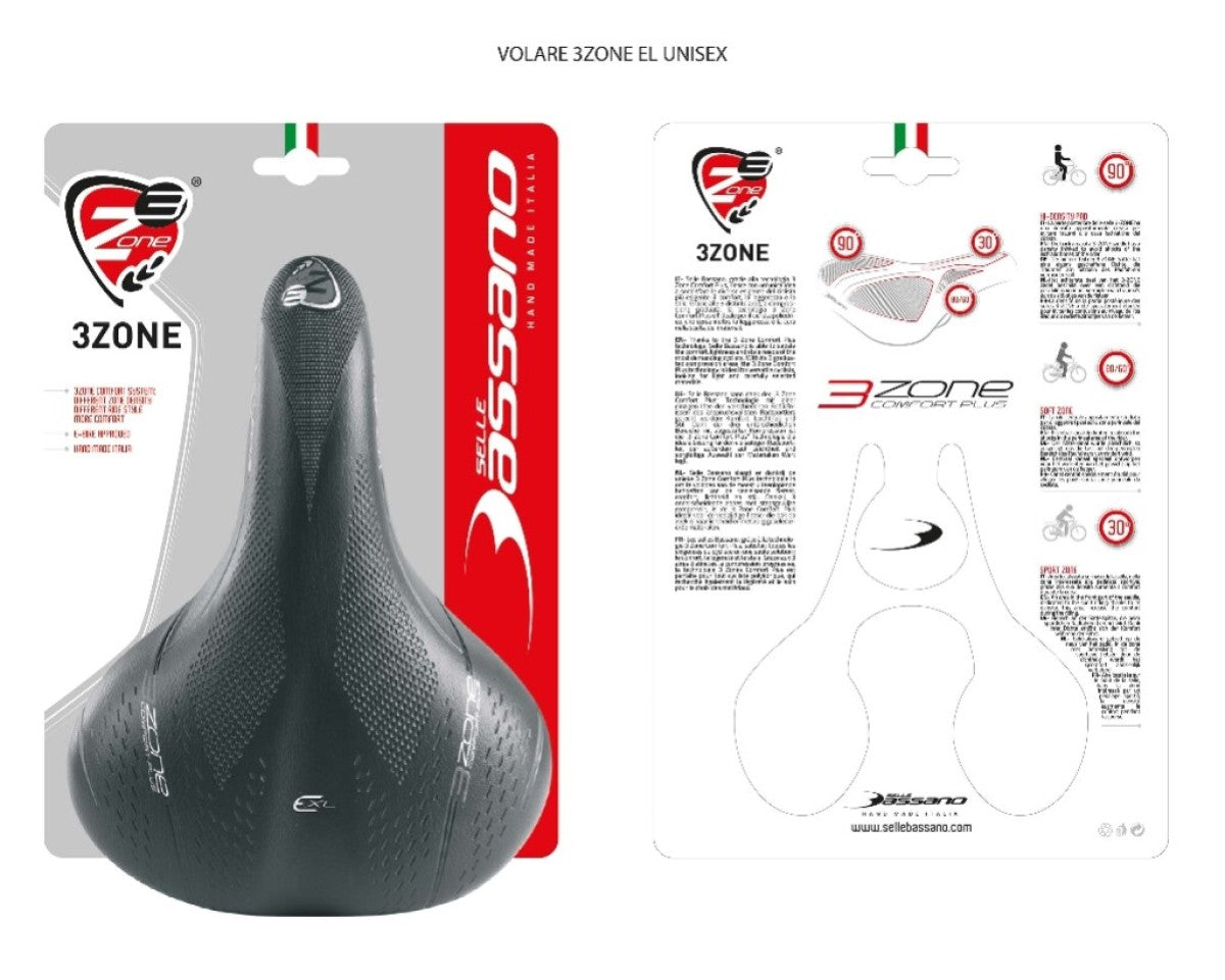 Saddle Sb Volare 3Zone Elm Uni Black