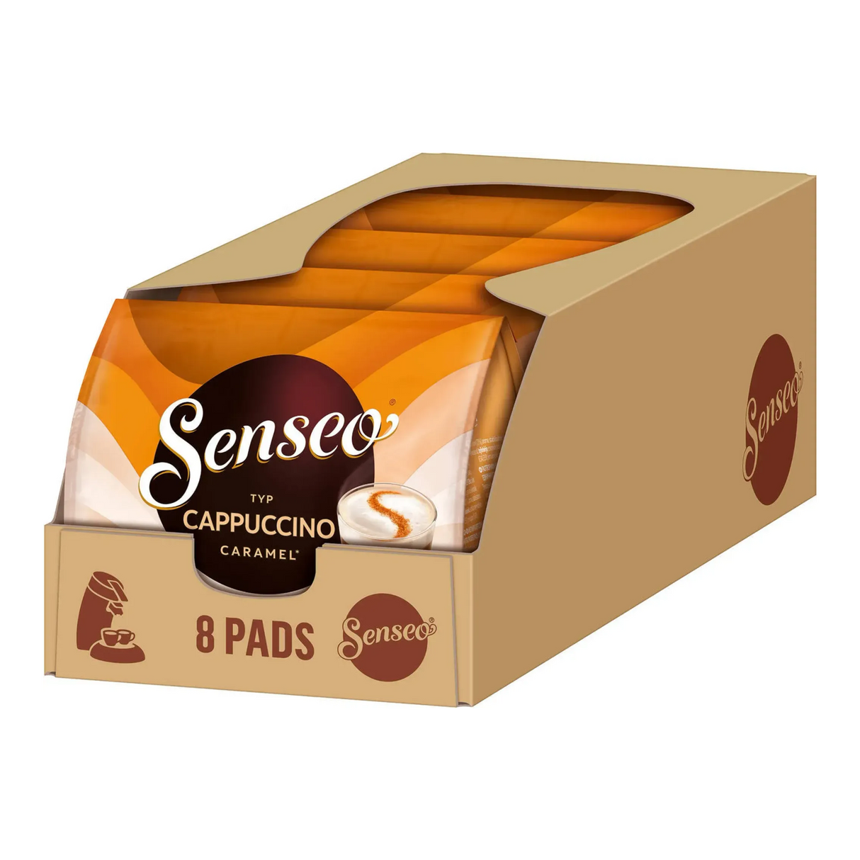 Senseo cappuccino karamel (4x 8 bælg)