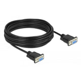 Delock seriel kabel RS-232 sub-D9 stik til stik 10 m nulmodem
