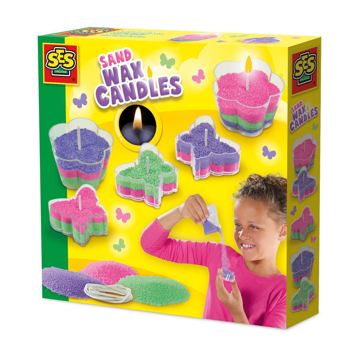 Ses sand voks stearinlys sand voks stearinlys