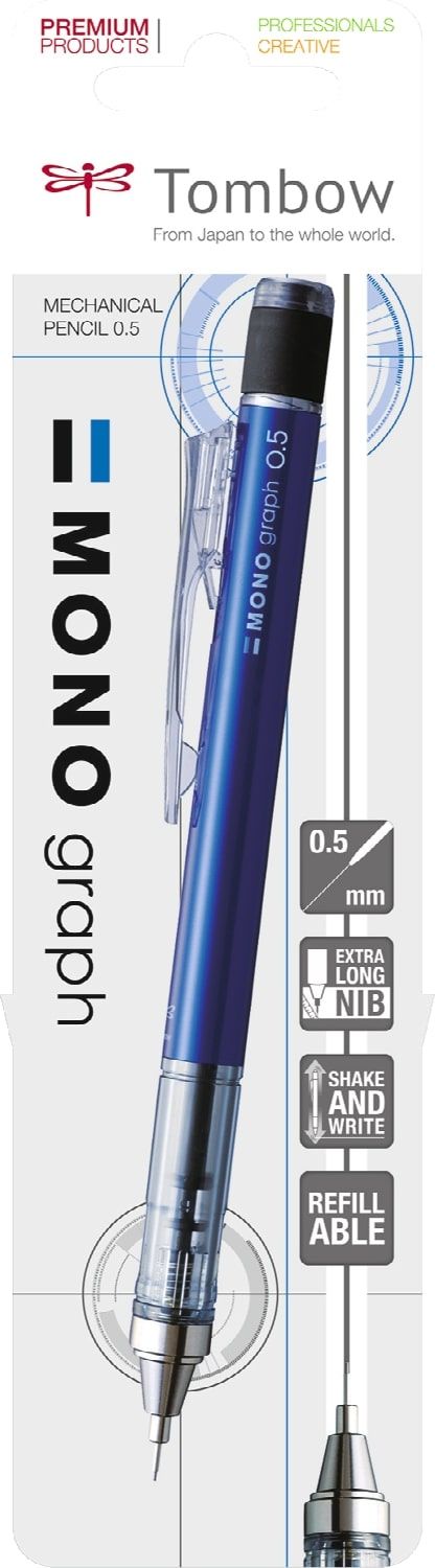 Tombow • monograf mekanisk blyant blå