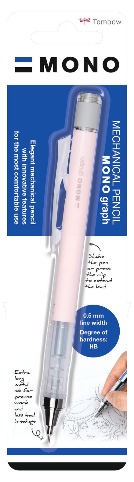 Tombow • monograf mekanisk blyant koral pink