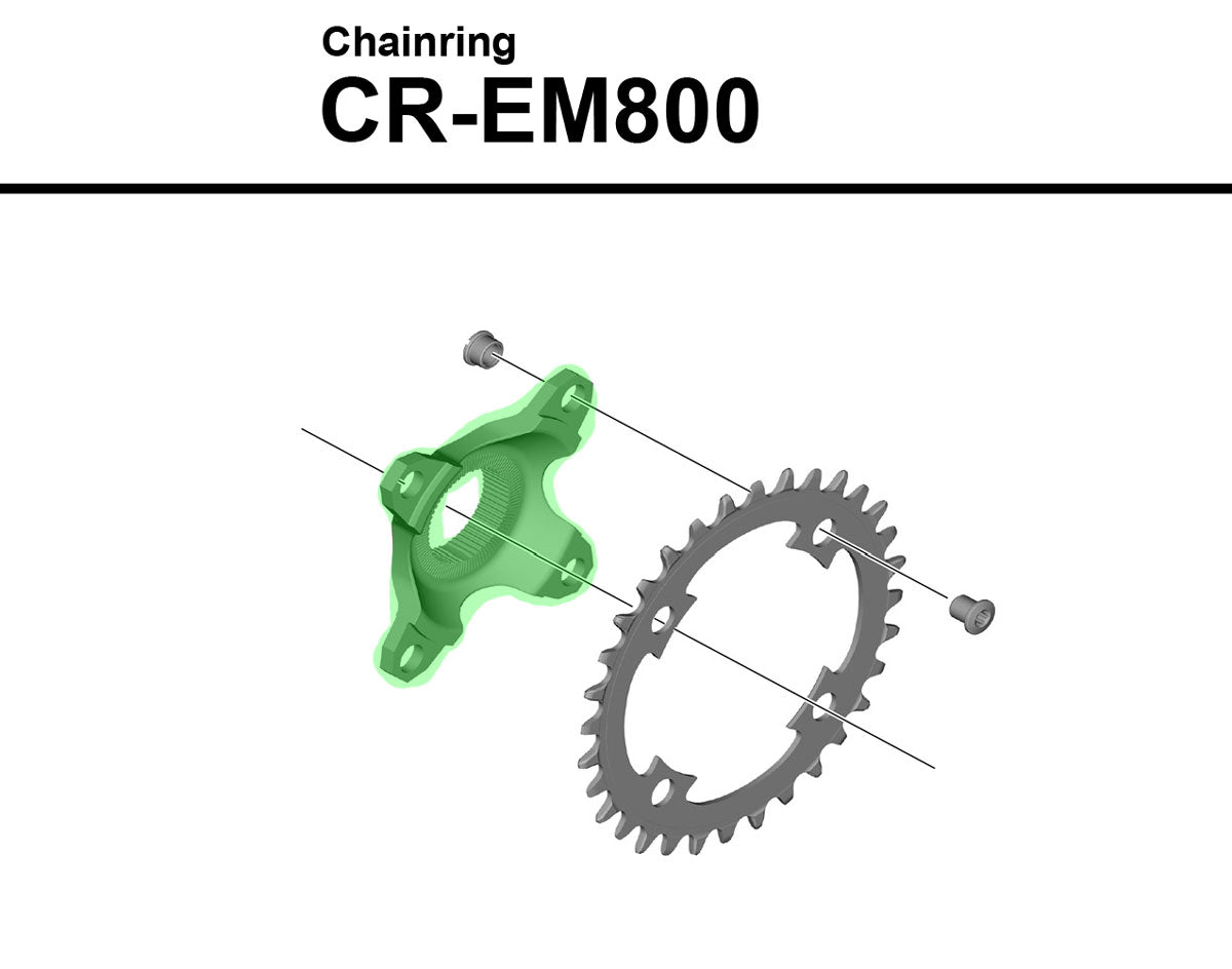 Shimano 4-arms adapter til steps cr-em800 kædekrans