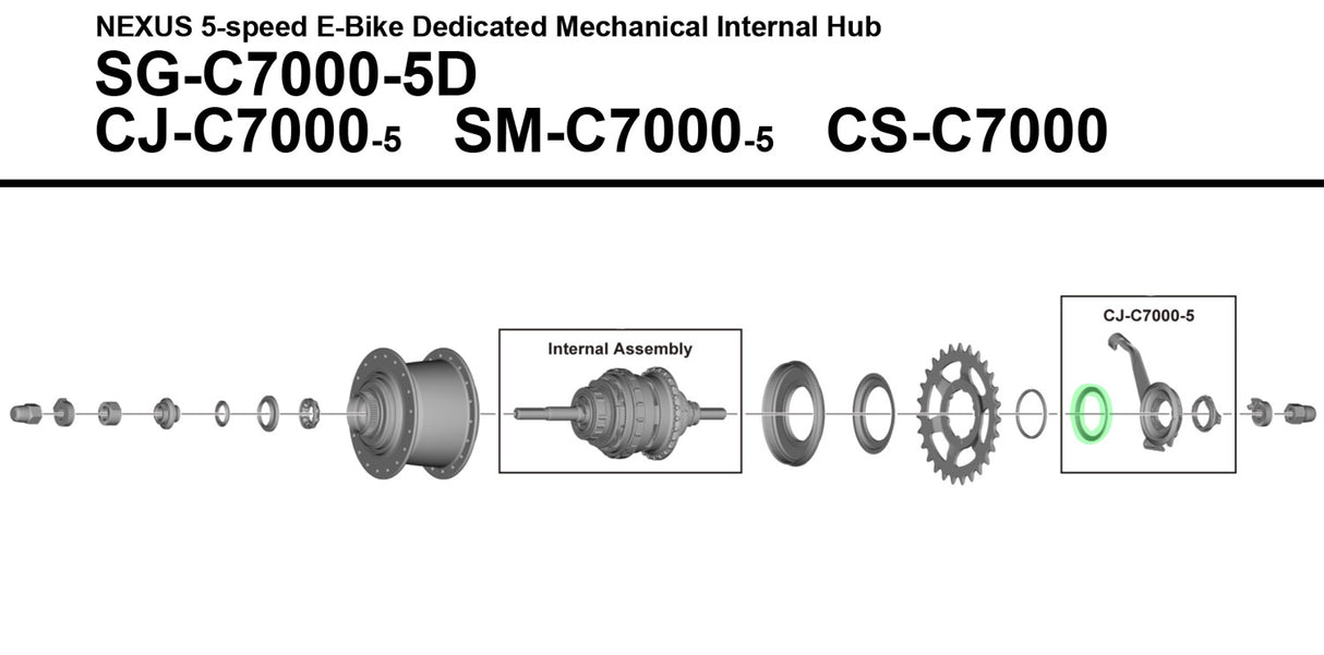 Shimano driver hætte til sg-c7000 c7002