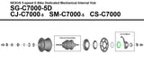 Shimano driver hætte til sg-c7000 c7002