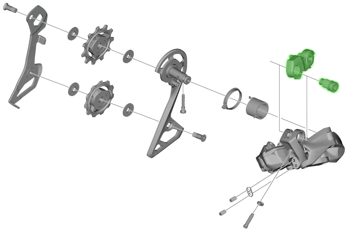 Shimano akselenhed til rd-r8050 bagskifterbeslag