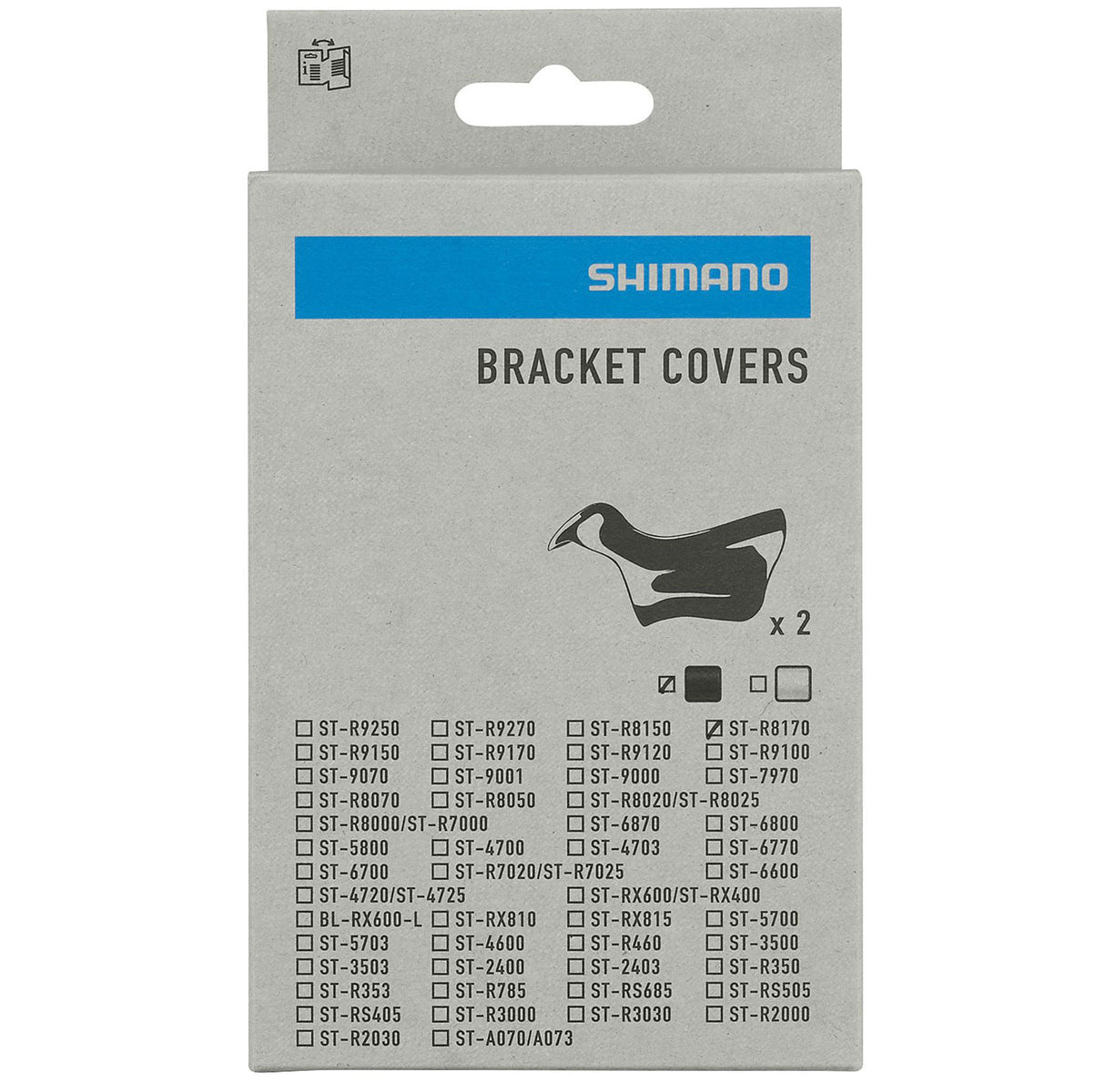 Shimano bundbeslagsdæksler til st-r8170