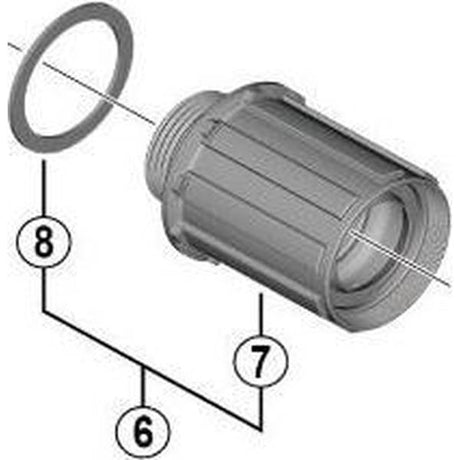 Shimano benelux b.v. shimano y3ex98030 kassettehus 10 11-sp fh-rs770 ultegra