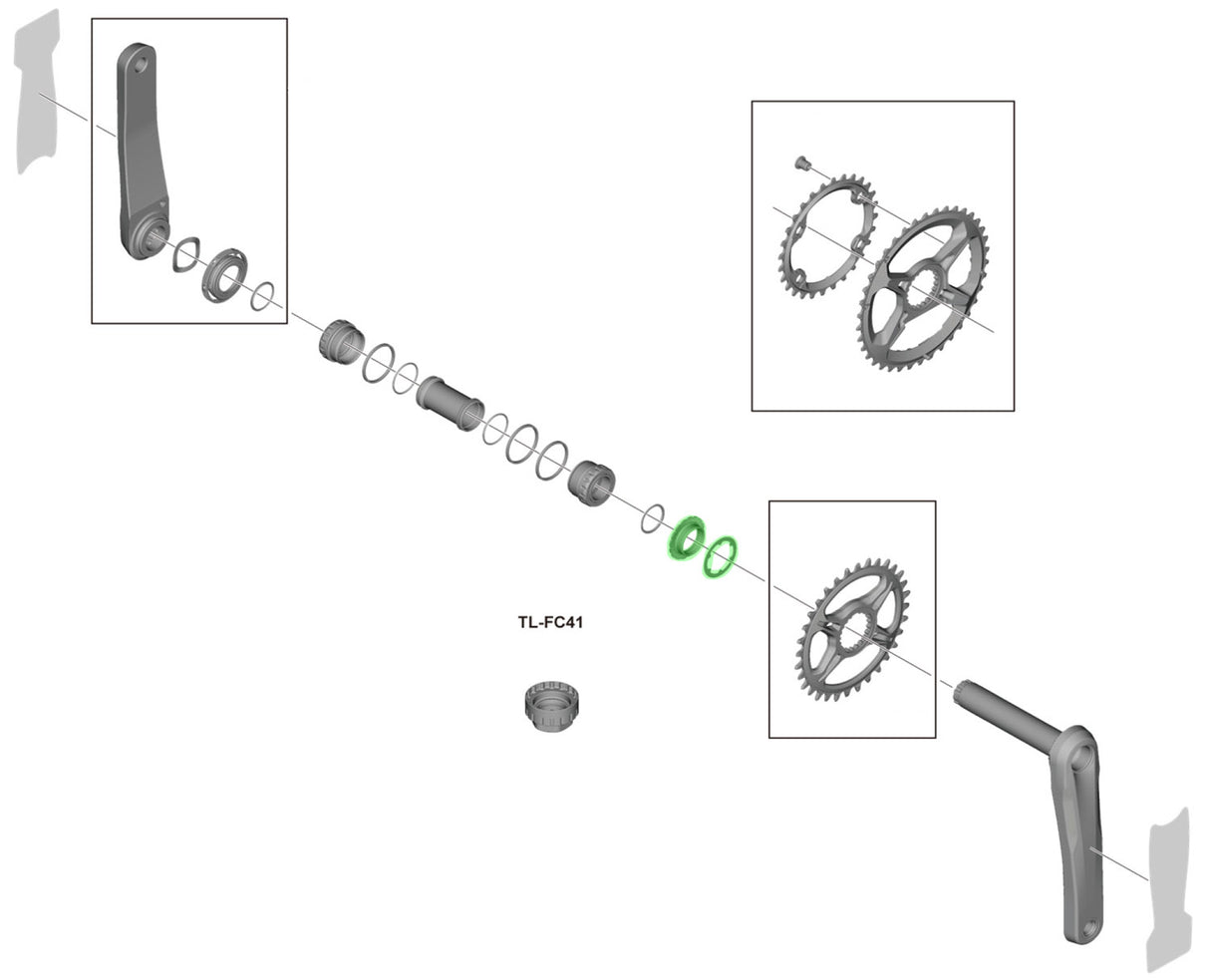 Shimano låsering til fc-m9100