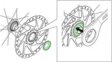 Shimano låsering til 15 20 mm gennemgående aksler udvendig