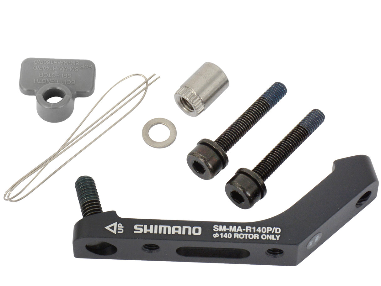 Shimano sm-ma-r140p d post-mount til flad-mount adapter til bageste 140 mm rotor