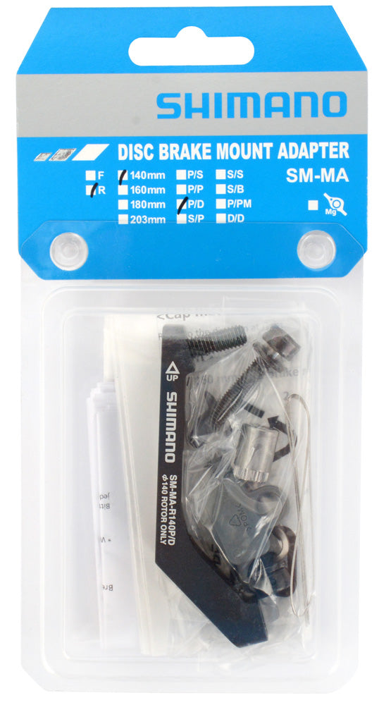 Shimano sm-ma-r140p d post-mount til flad-mount adapter til bageste 140 mm rotor