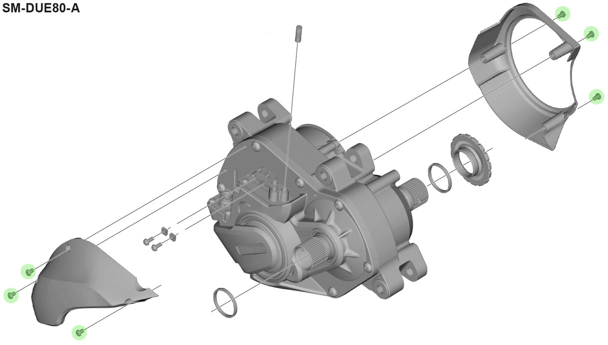 Shimano fastgørelsesbolte til trindrevet dæksel sm-due80