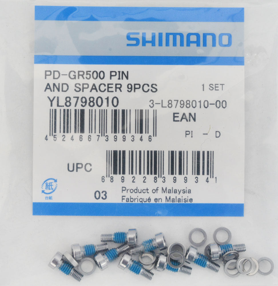 Shimano erstatningsstifter til pd-gr500 m820 mx80 (9 styk)