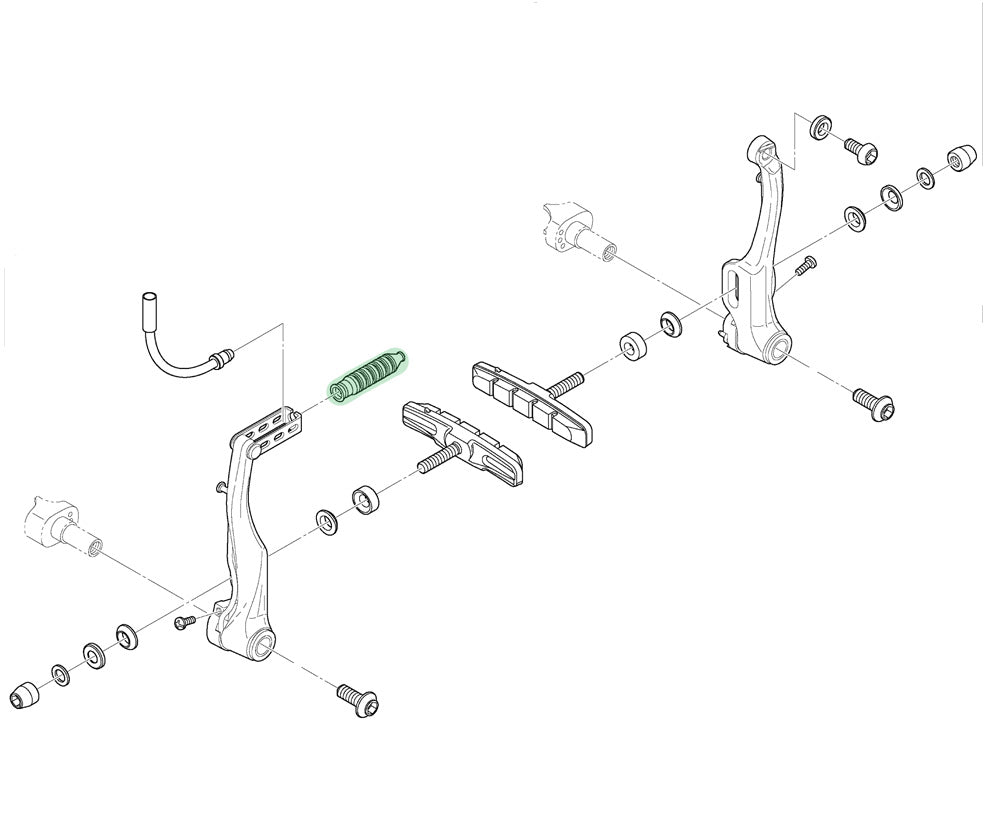 Shimano bremsesko til v-bremse
