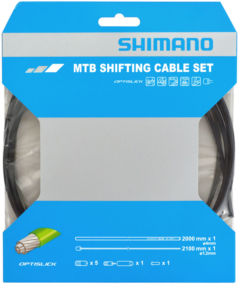 Shimano ot-sp41 optislick mtb skiftekabelsæt til 1-speed