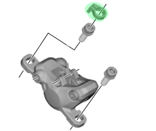 Shimano snapring til postmonteret bremsekaliberbolt