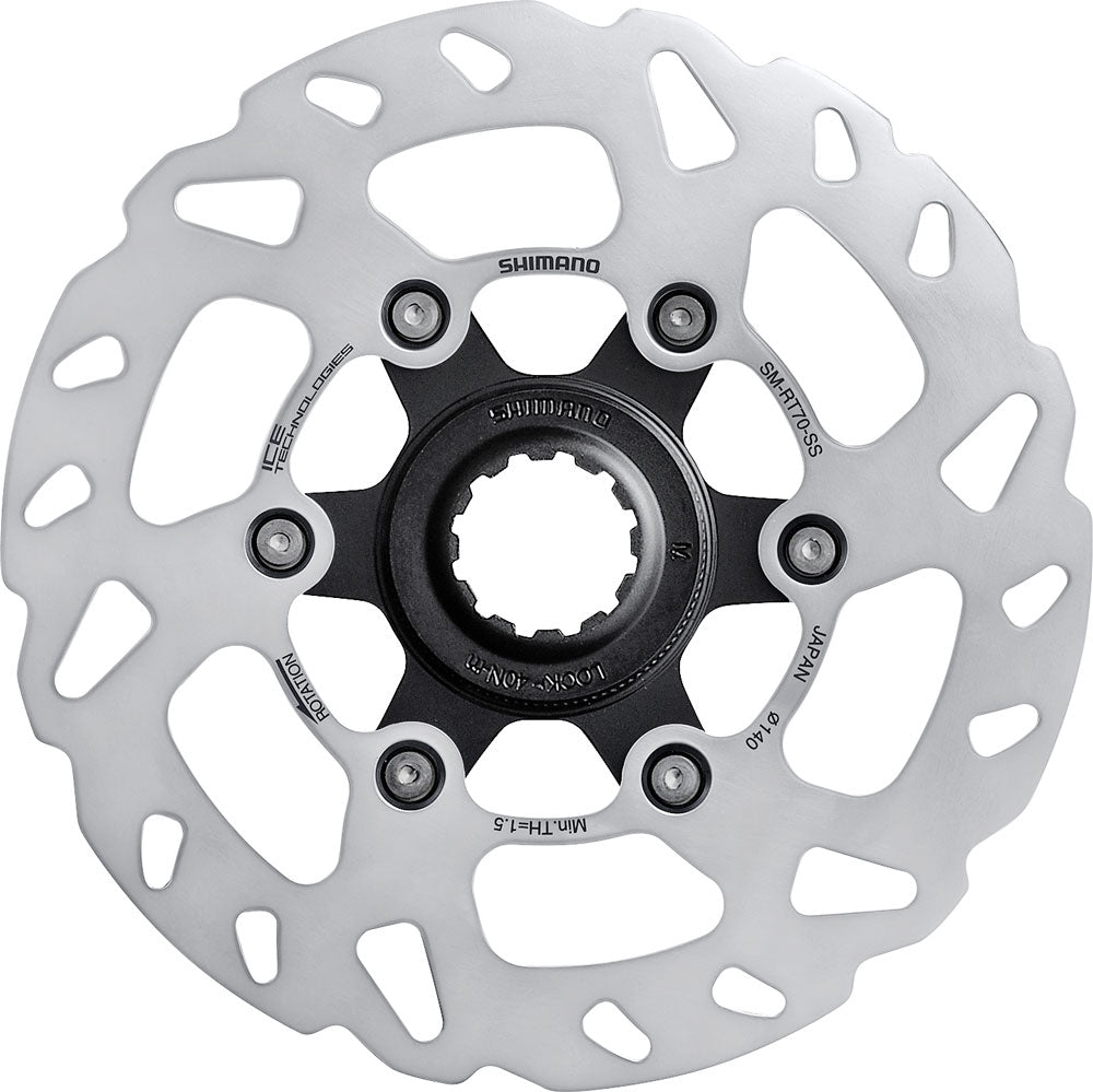 Shimano SM-RT70 centerlåseskiverotor | 140 mm indvendig