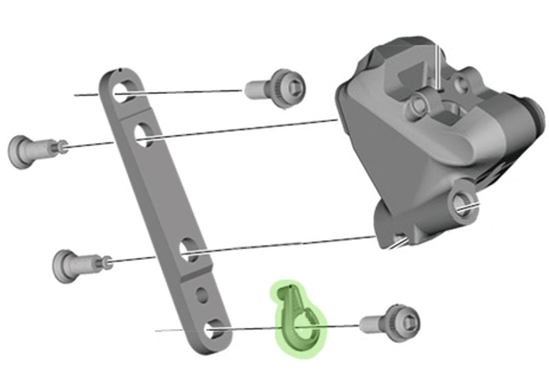 Shimano stopring til flad montering