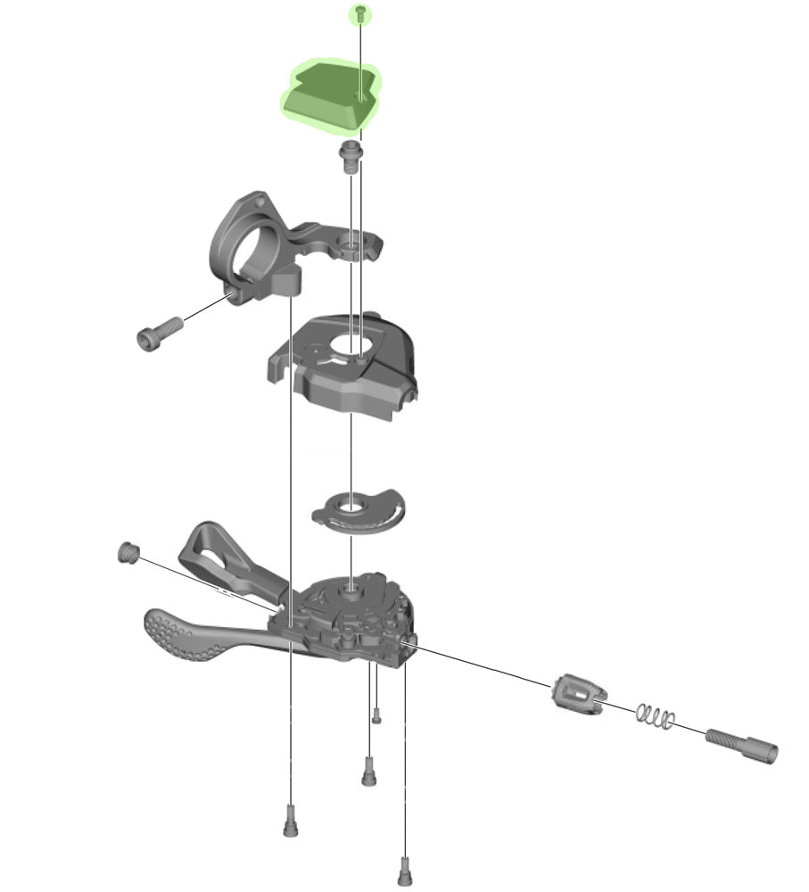 Shimano bundkapsel til sl-m8000 uden indikator venstre