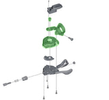Shimano bunddækselenhed til sl-m8000 med indikator højre