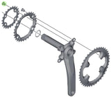 Shimano xt slx kædering bolte indeni