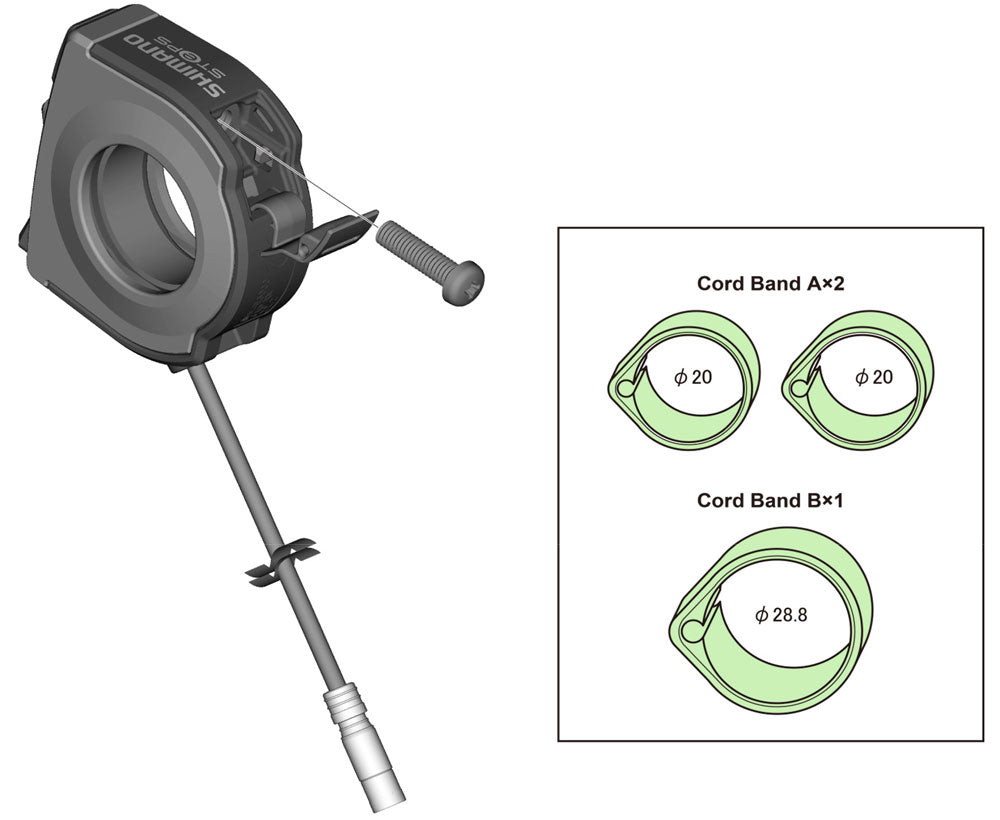 Shimano sw-e6000 steps di2 cord dækenhedssæt