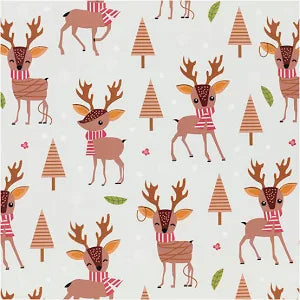 Creativ company indpakningspapir, bambi, b: 50 cm, 80 gr, isblå, 5 m 1 rulle