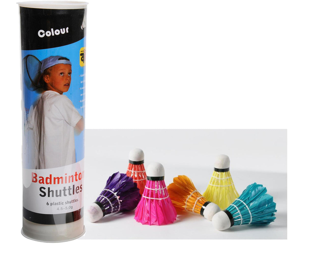 Engelhart fjerbold fjer 6 stk farve