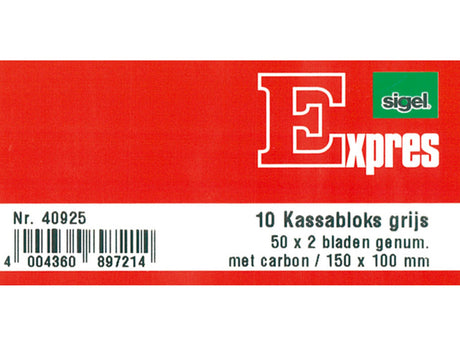 Kangaro kasseapparat blok 150x110 2x50 10 stk