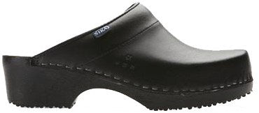 Sika 148 klomp traditionel open hak pu zwart - maat 36 - 16.089.076.36