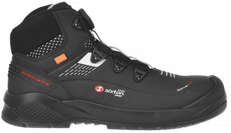 Sixton peak muscle boa hoog 43488-01 s3 | zwart grijs | maat 46 - 8053470577932