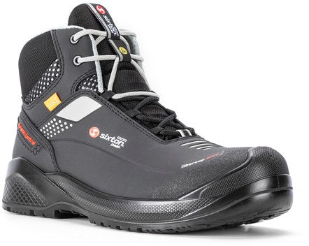 Sixton peak muscle hoog 43486-00 s3 | zwart grijs | maat 42 - 8053470572166