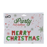 Slinger ballon folie merry christmas 40cm