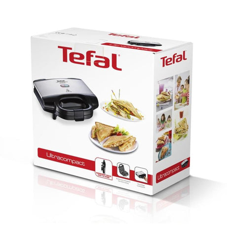 Tefal sandwich maker ultrakompakt rustfrit stål