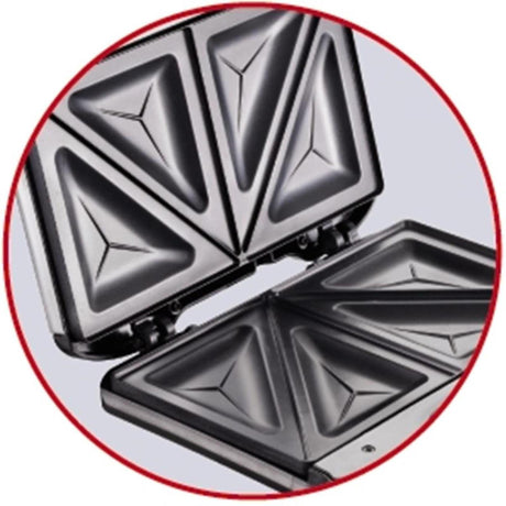 Tefal sandwich maker ultrakompakt rustfrit stål