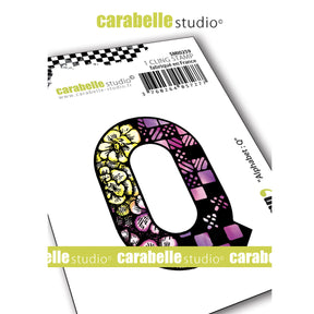 Carabelle studio • klæbestempel lille alfabet q