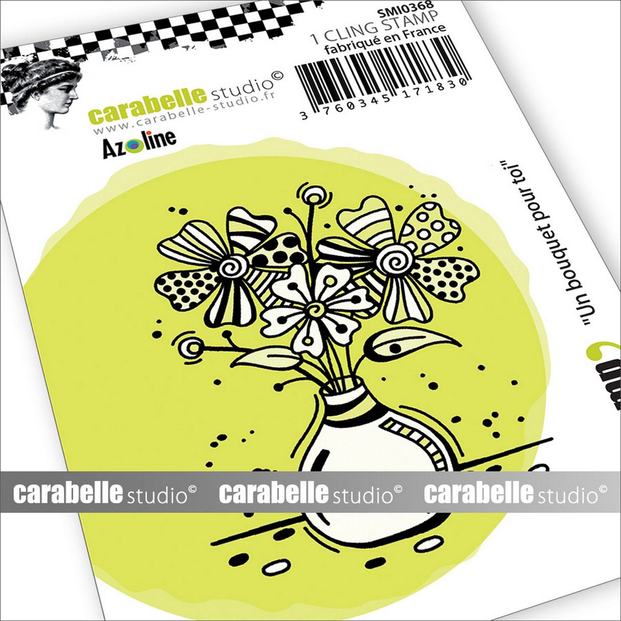 Carabelle studio • klynge stempel lille un bouquet pour toi