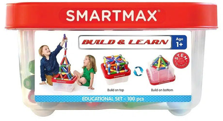 Smarte spil smart max - byg og lær boks med 100 dele