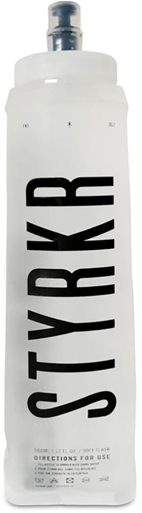 Styrkr blød kolbe rindende vandflaske 500ml